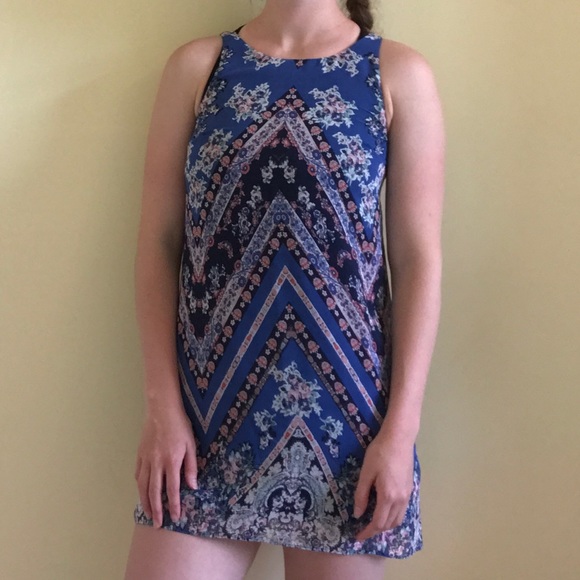 Paisley Geometric Mini Sundress - Picture 2 of 4